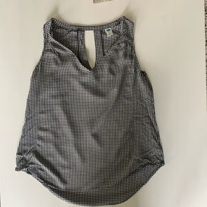 Gingham V-Neck Tank